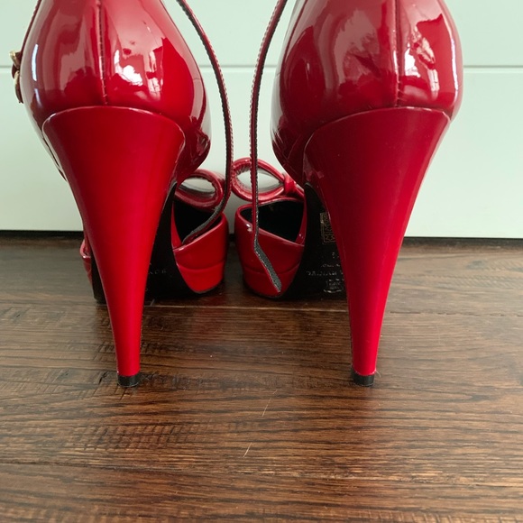 Sonia Rykiel red leather heals - Picture 4 of 5